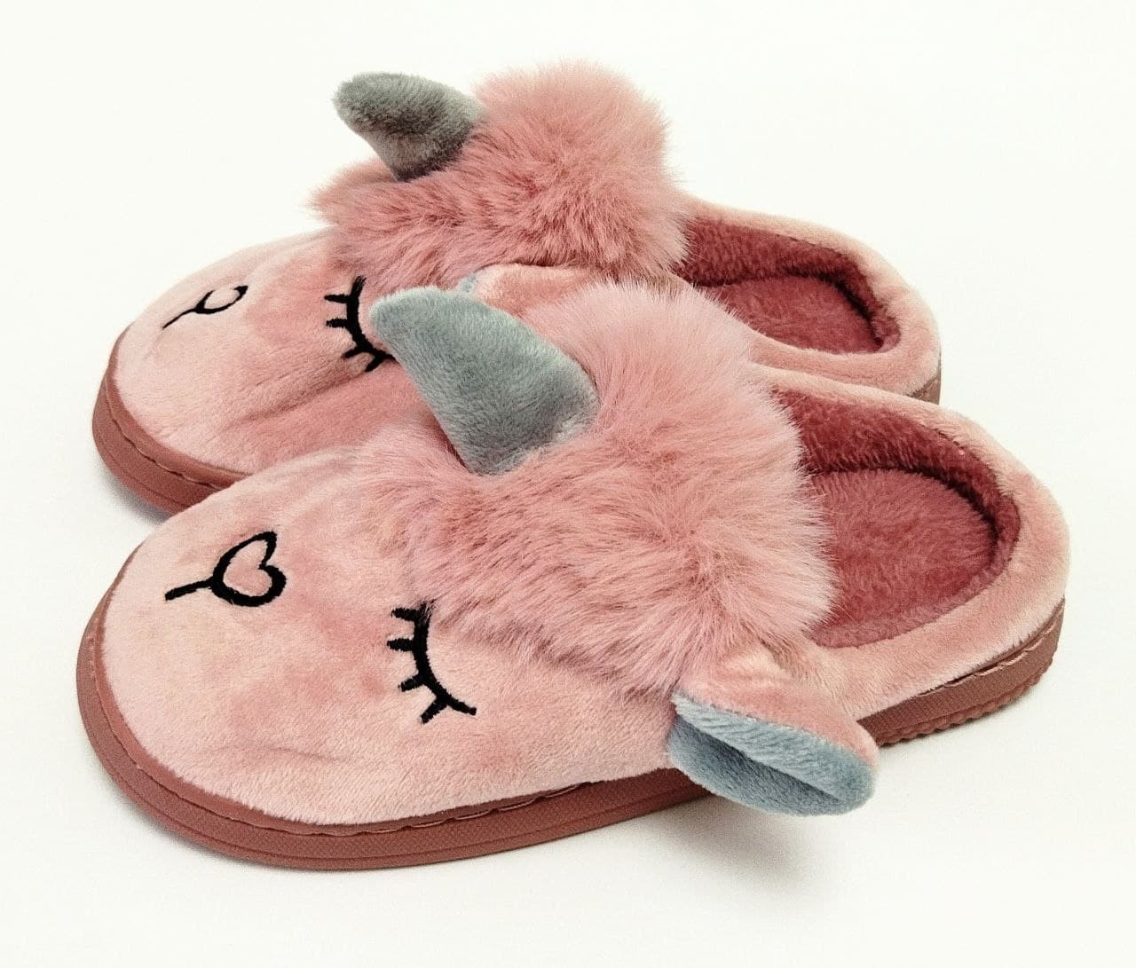 

Комнатные тапочки единорожки Lion KT2mix 30 (стелька 19 см) розовый