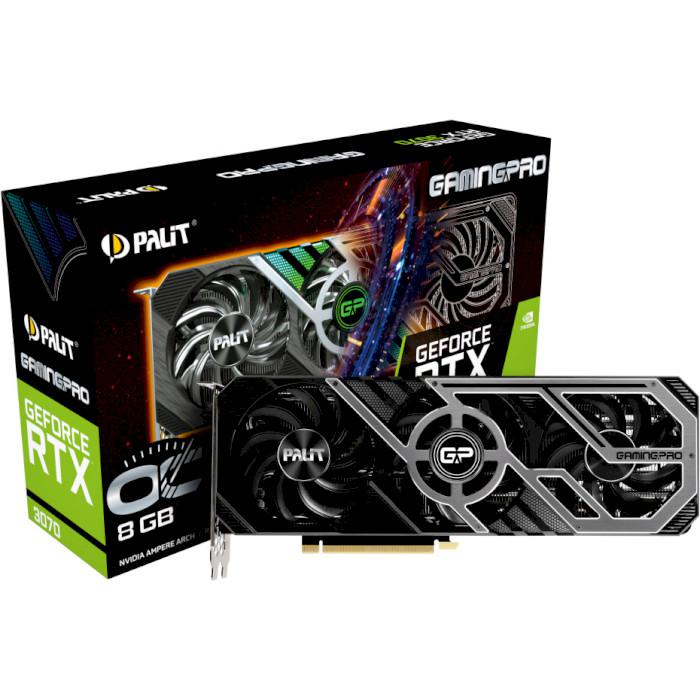 

Відеокарта PALIT GeForce RTX 3070 GamingPro OC V1 LHR (NE63070S19P2-1041A)