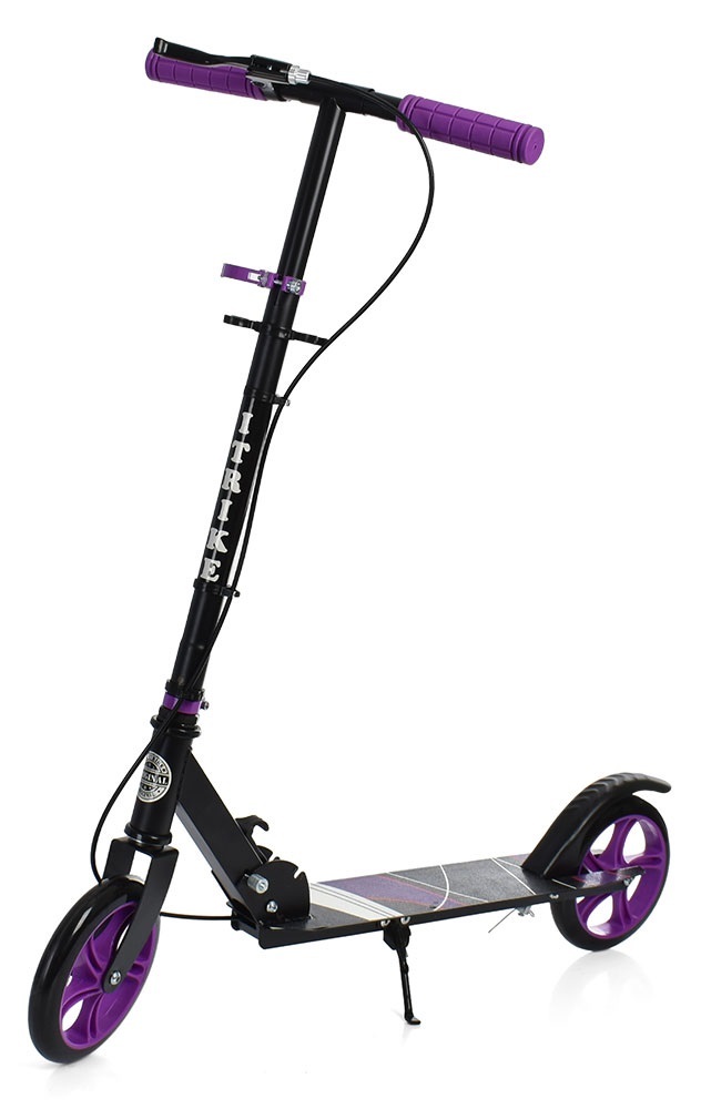 

Самокат с ручным тормозом iTrike SR 2-008-BV Black-Purple (SR 2-008)