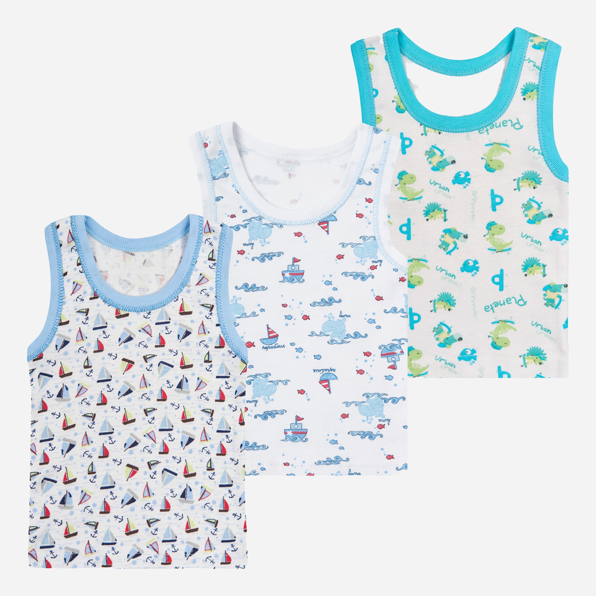 

Майка ЛяЛя К4БК011 (2-027) 74 см 3 шт Белая