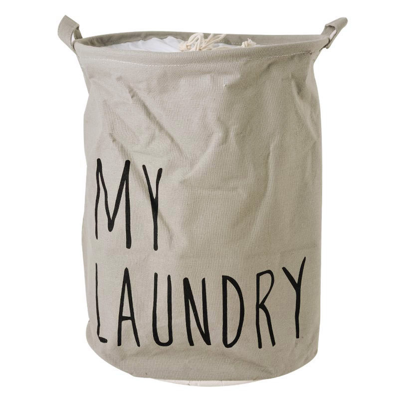 

Корзина для игрушек, белья, хранения на завязках My laundry Berni Home Серый (52326)