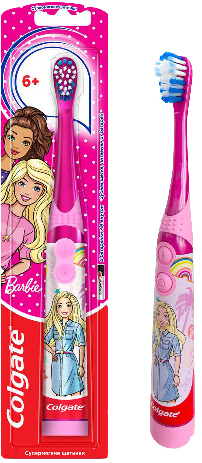 

Электрическая зубная щетка COLGATE Barbie Розовая (4606144007811_8718951405035_barbie_pink)