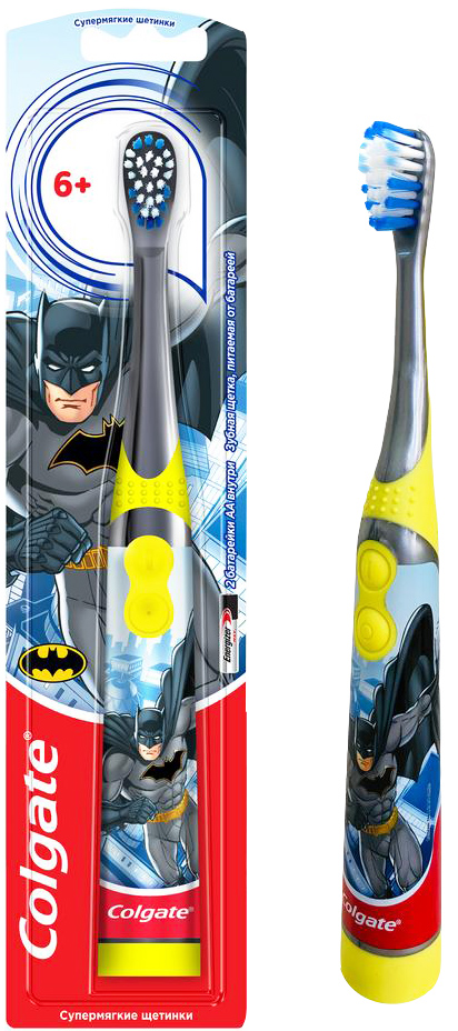 

Электрическая зубная щетка Colgate Batman Серая (4606144007811_8718951405035_batman_gray)