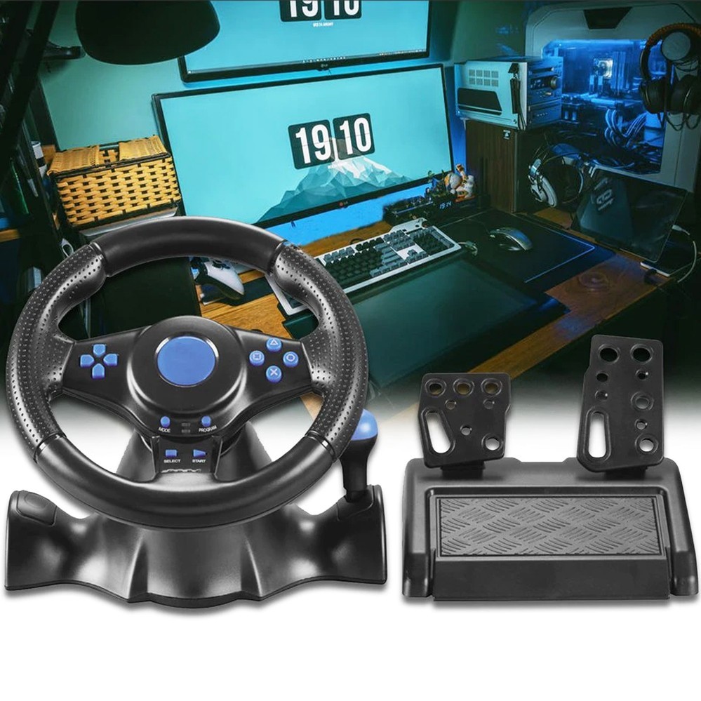 Игровой руль с педалями и коробкой передач 3в1 Vibration Steering wheel –  фото, отзывы, характеристики в интернет-магазине ROZETKA от продавца: Join  Point | Купить в Украине: Киеве, Харькове, Днепре, Одессе, Запорожье, Львове