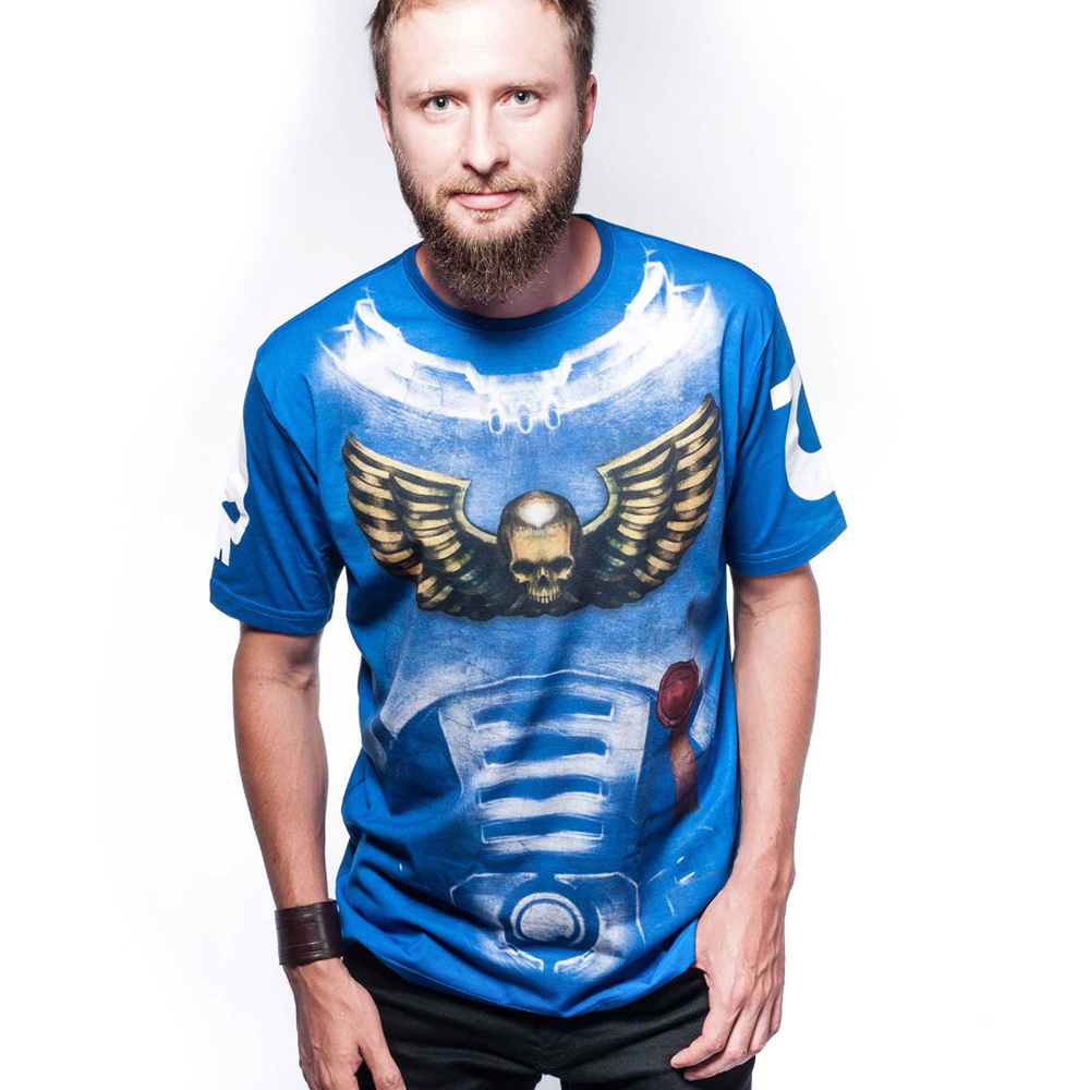 

Футболка WH40K Ultramarines (Вархамер 40К Ультрамарины) для мужчин голубая M (5908305213840)