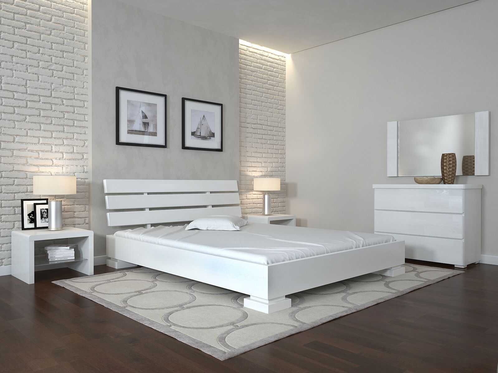 

Кровать Arbоrdrev Премьер (180*190) бук Белый