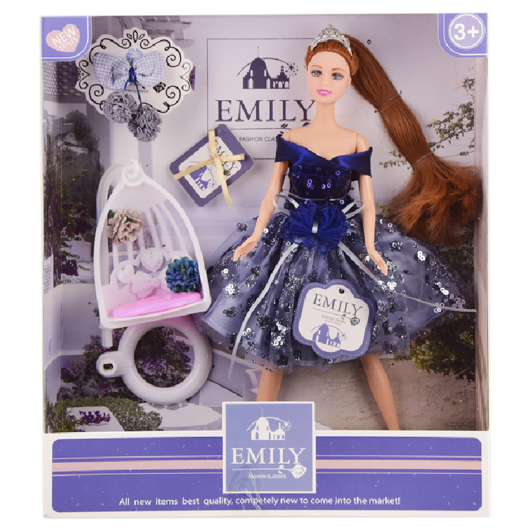 

Кукла "Emily" QJ Toys QJ089 с аксессуарами, 29 см