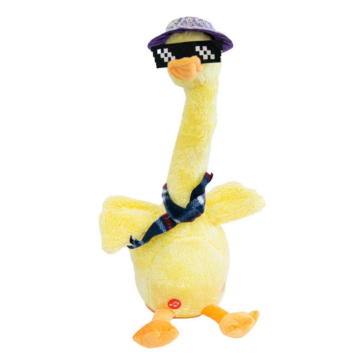 

Інтерактивна іграшка качка повторюшка танцююча Dancing duck з окулярами, музична іграшка (VS7004686)