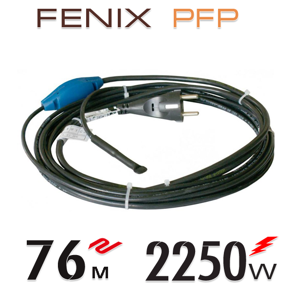 

Нагревательный двужильный кабель Fenix PFP 30 Вт/м со встроенным термостатом - 76 м.п.