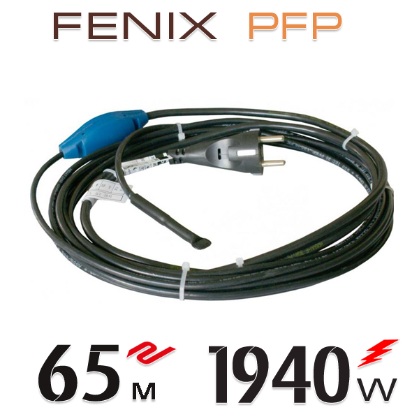 

Нагревательный двужильный кабель Fenix PFP 30 Вт/м со встроенным термостатом - 65 м.п.
