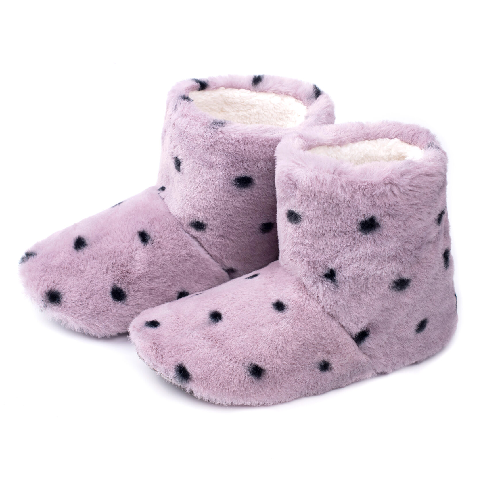 

Капці домашні Чобітки жіночі фліс CЖ-PRINT Pea TWINS 4796 40 Бузковий