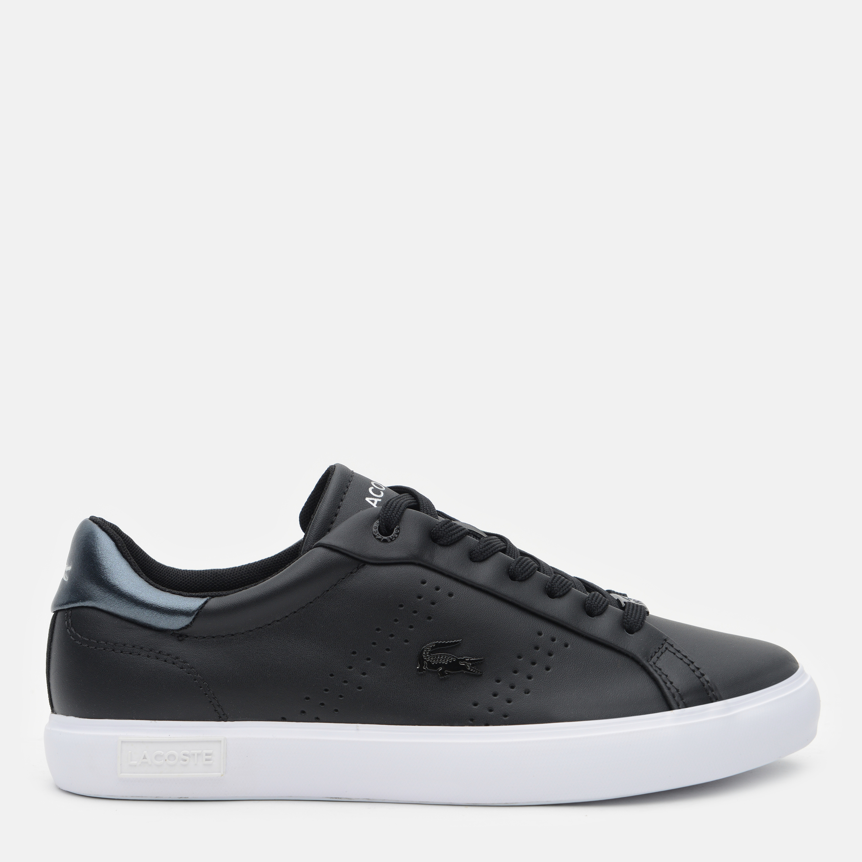 Акція на Жіночі кеди низькі Lacoste Powercourt 742SFA0038-312 41 (T7.5) 26.3 см Чорні від Rozetka