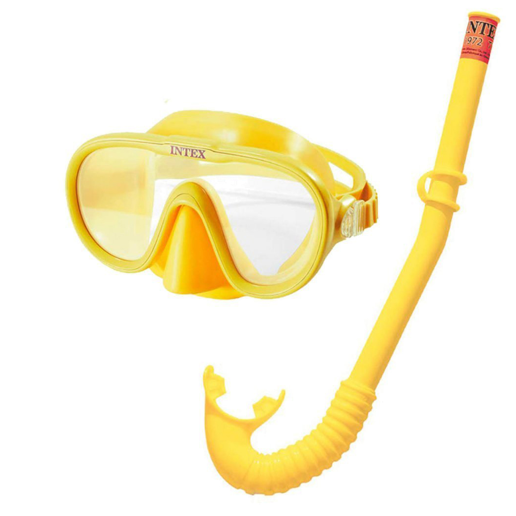 

Набір для плавання Intex трубка та маска жовті (55642)