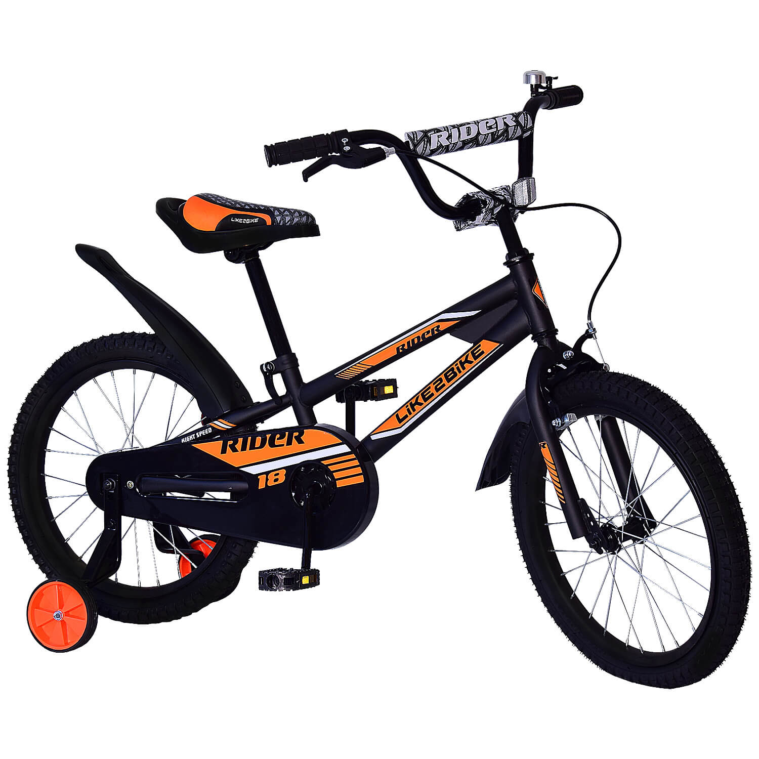 

Велосипед Like2bike двоколісний Rider 18 дюймів чорний (211807)