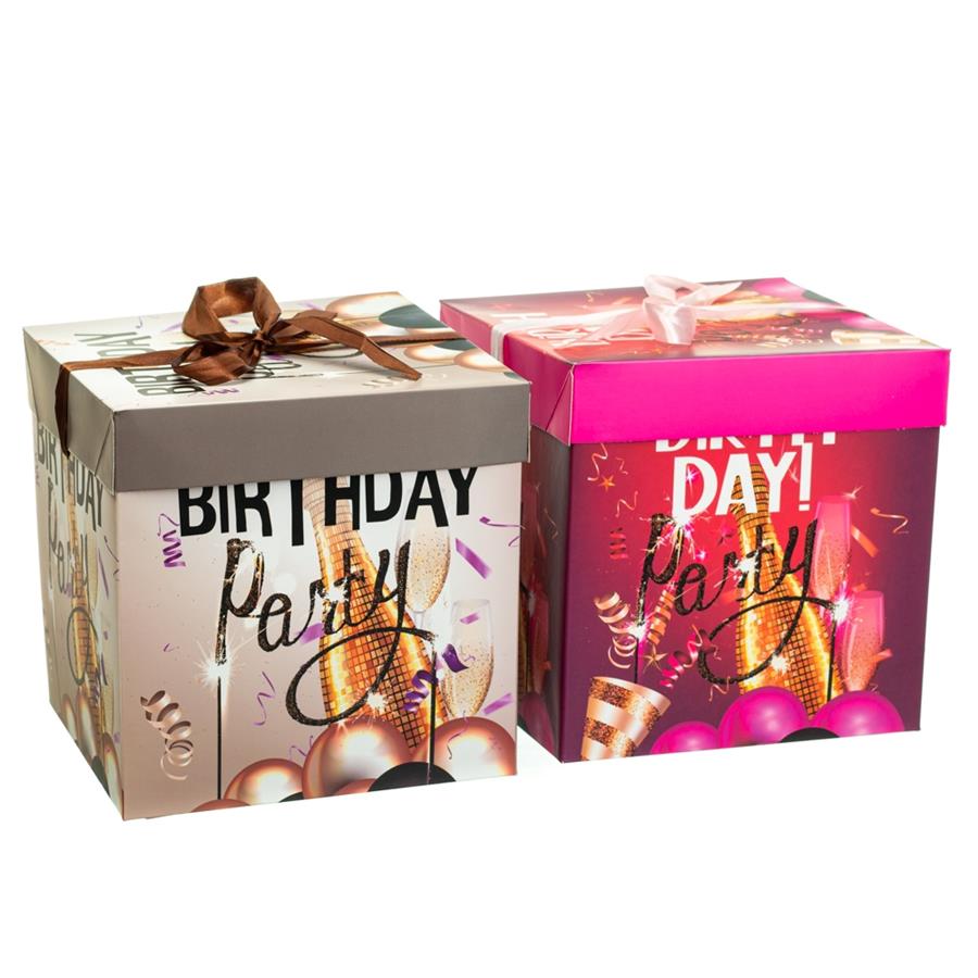 

Набор из 12 единиц. Набор коробок "Happy Birthday" (8814-026), Картон, Elisey