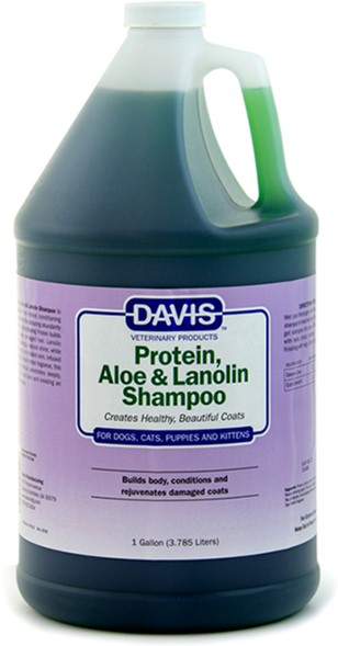

Шампунь Davis Protein & Aloe & Lanolin питательный для шерсти собак и котов, концентрат 1:10 3.8 л