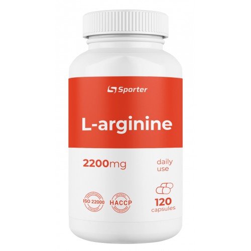 

Аргінін Sporter L-Arginine 2200, 120 таб.
