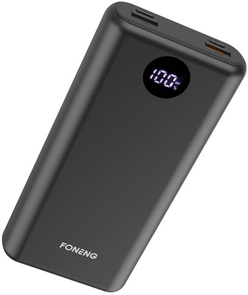 

Портативное зарядное устройство FONENG Q10 PD+QC PowerBank (20000 mAh) - Black