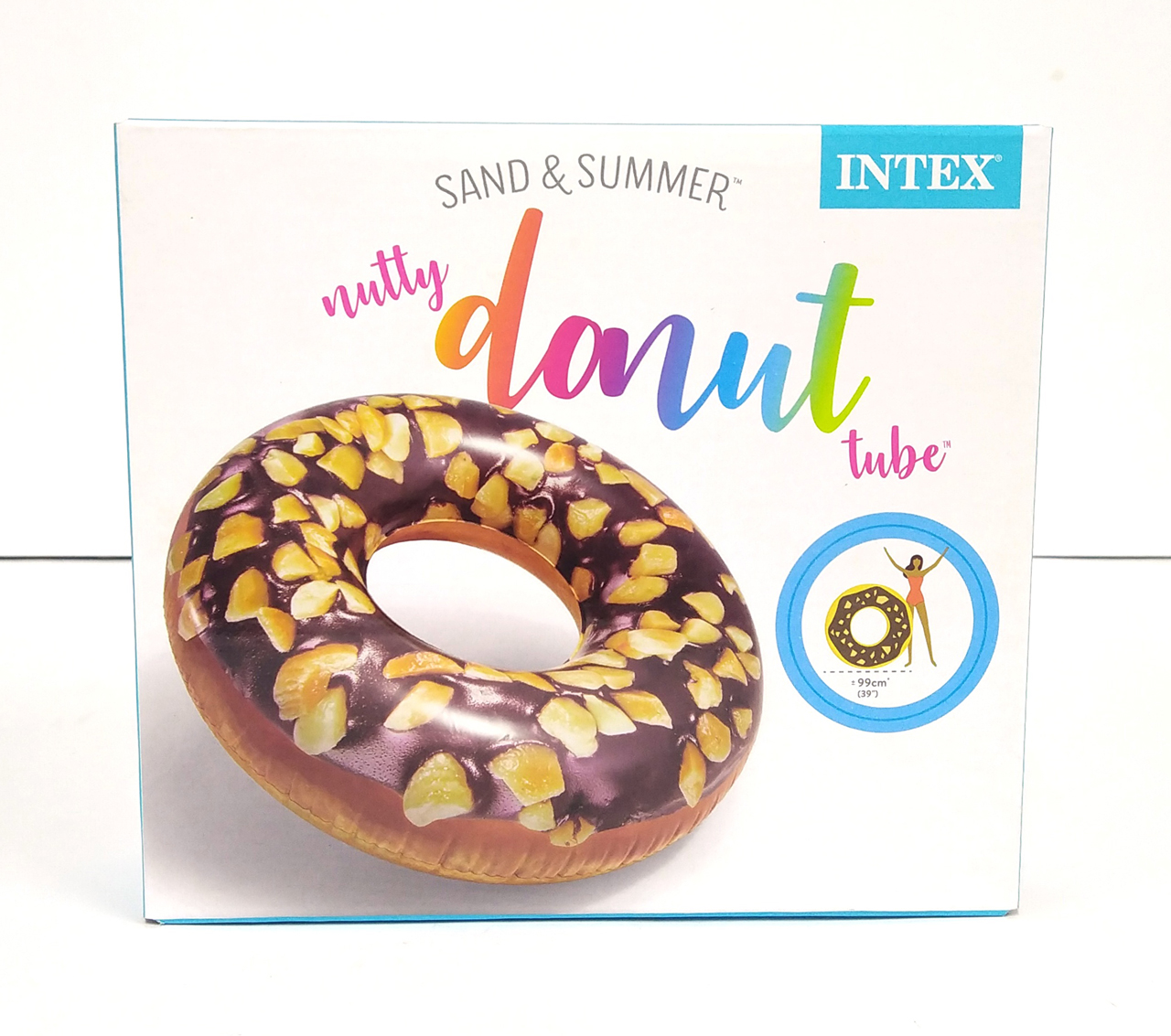 

Надувний круг крісло Intex 56262 Пончик у шоколаді 99 см
