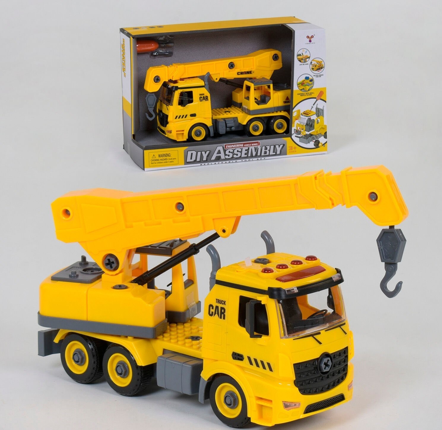 

Машина-конструктор YW 9070 A свет, звук, инерция, в коробке