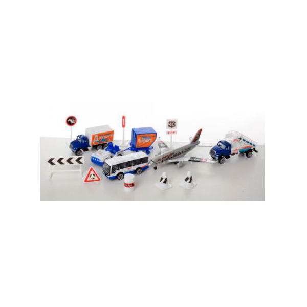 

Игровой набор аэропорт Fly Airplane игрушка cамолет с транспортом и дорожными знаками 28,5 х 24 х 4 см