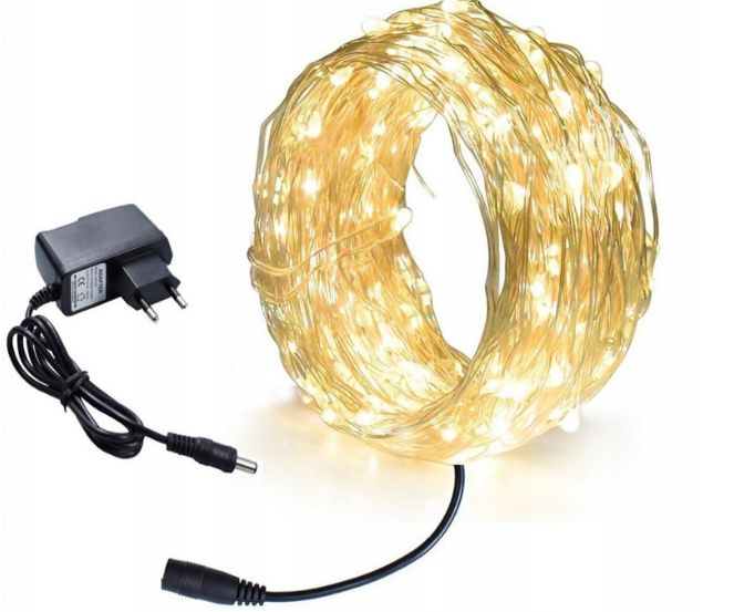 

Гирлянда "Роса" на батарейках, 20 м, золото Ledlight (KAL-588)