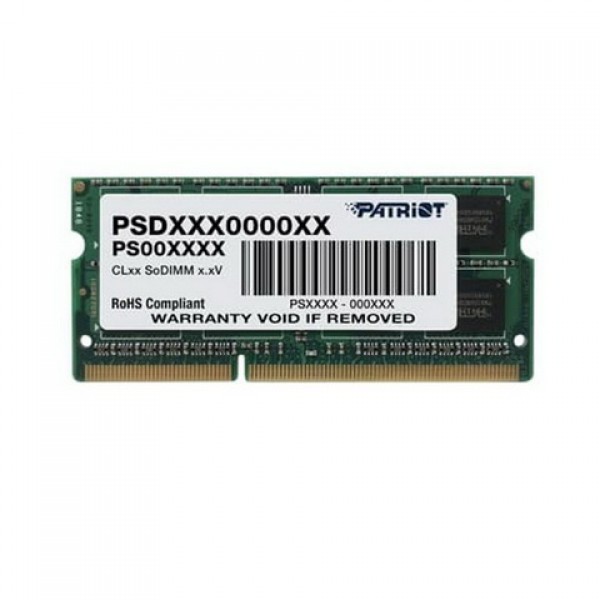 

SO-DIMM 4GB/1333 DDR3 Patriot Signature Line (PSD34G13332S)