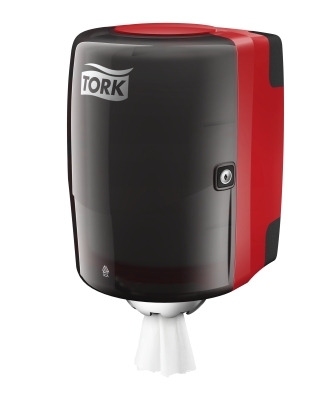

Диспенсер макси для полотенец в рулонах Tork Performance с центральной вытяжкой красно-черный (659008)