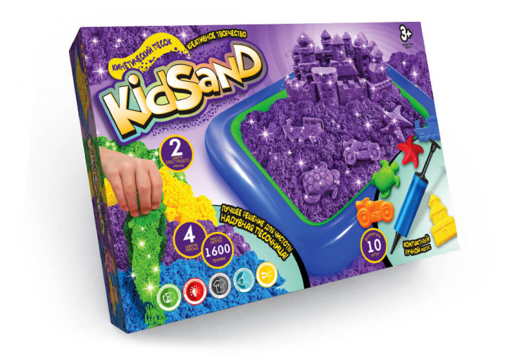 

Набір для творчості Danko Toys Кінетичний пісок KidSand 1600 г (ДТ-KП-03-15)