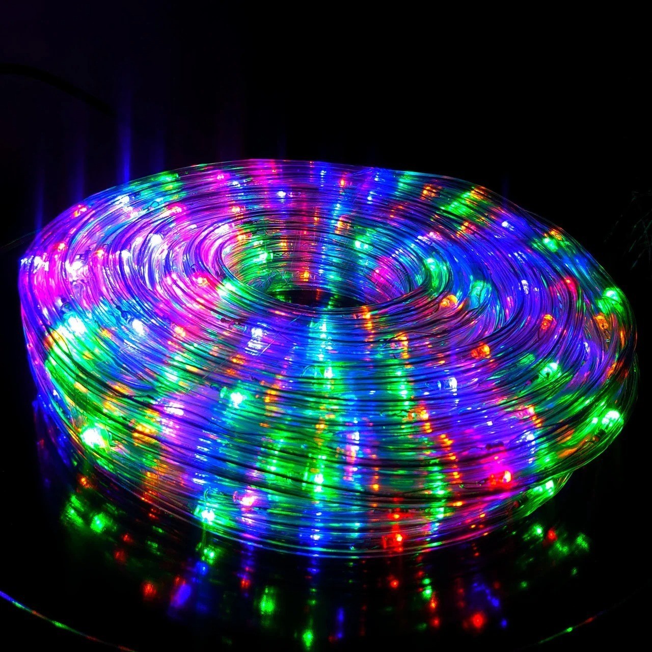 

Гирлянда дюралайт светодиодная 50 м от сети переходник 8 режимов мульти