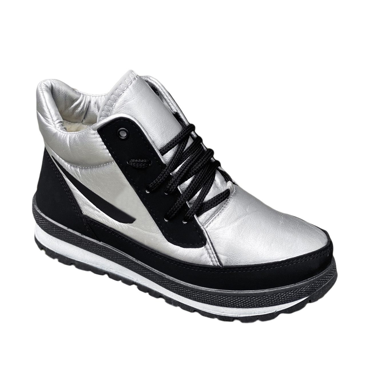 

Женские зимние кроссовки BR-S высокие серебристые 38 р. - 25 см 1275883085