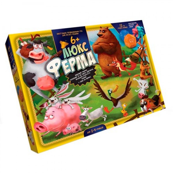 

Настольная игра Ферма Люкс, супер фермер, Danko Toys G-FL-01-02