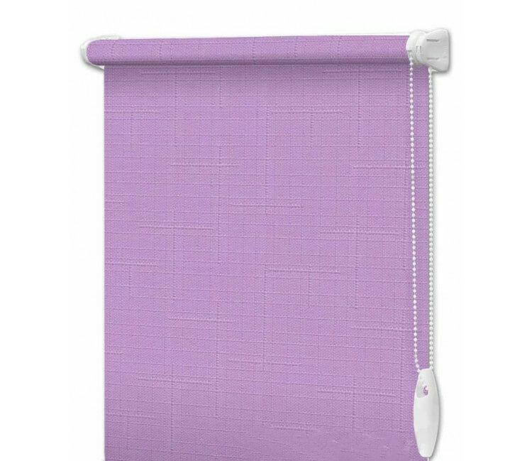 

Рулонная штора interDiz Лен 7438 127,5х185 см открытого типа Сиреневый