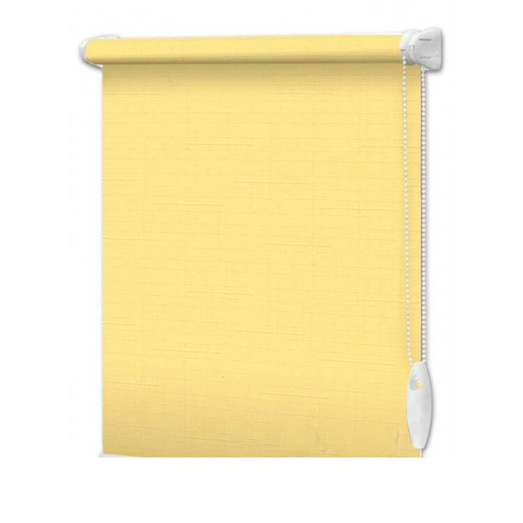 

Рулонная штора interDiz Лен 2057 135х185 см открытого типа Светло-желтый
