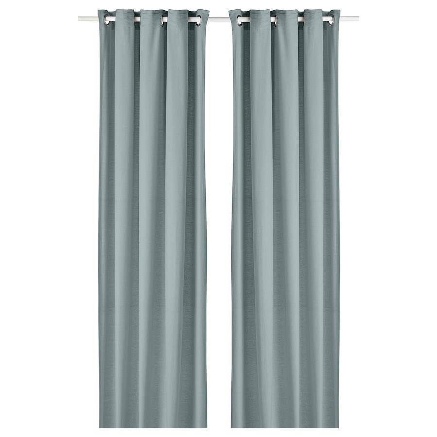 

Гардина IKEA MOALINA 145х300 см світло-синя (804.910.61)