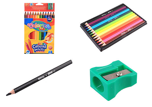 

Карандаши цветные Jumbo 17.5 см с точилкой, 12 цветов Colorino (15530PTR1)