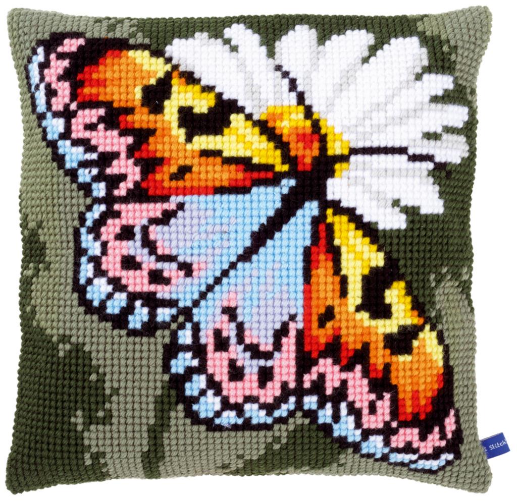 

Набор для вышивания крестом (подушка) Vervaco Butterfly Бабочка PN-0155050