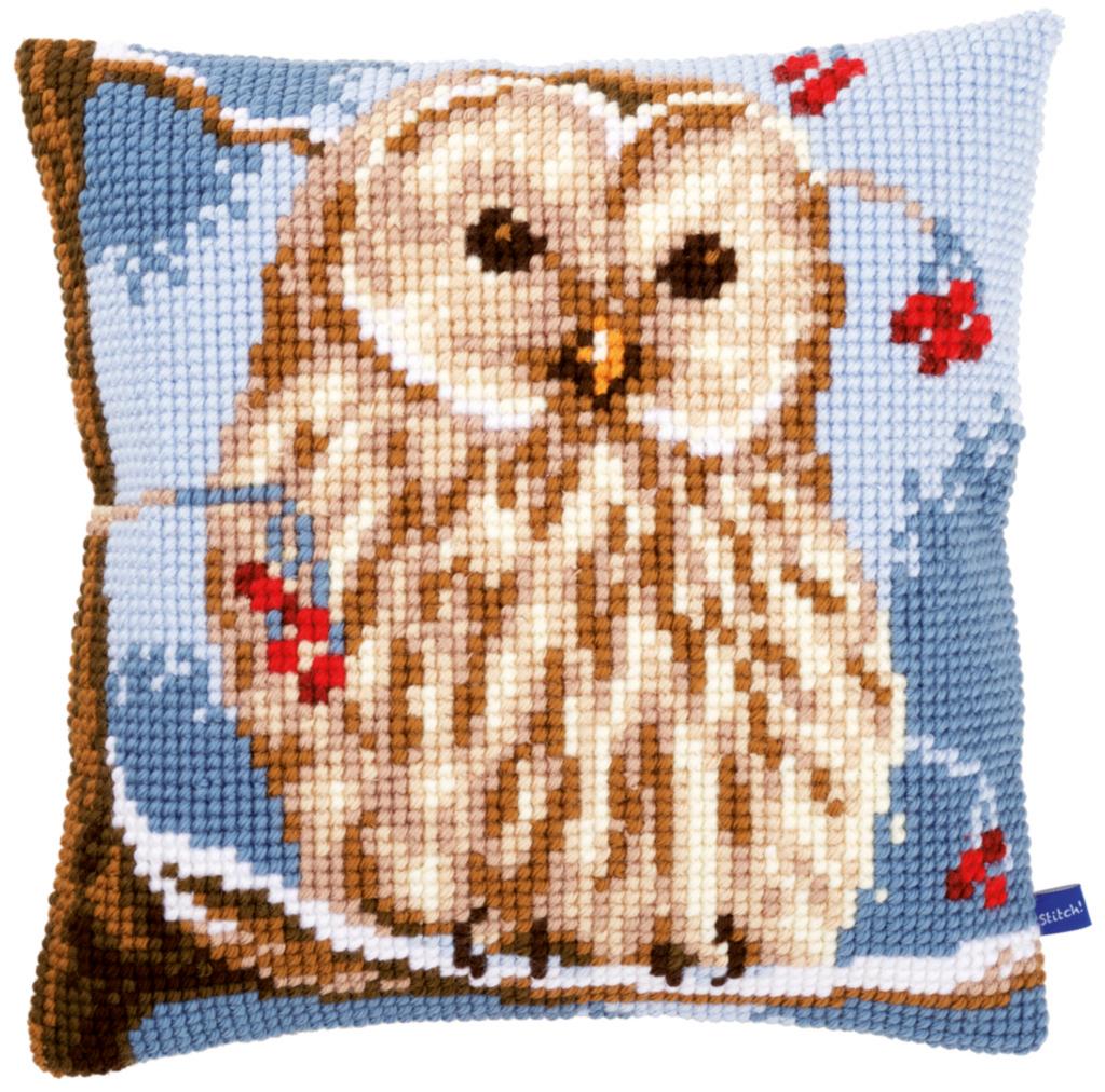 

Набор для вышивания крестом (подушка) Vervaco Winter owl Зимняя сова PN-0155143