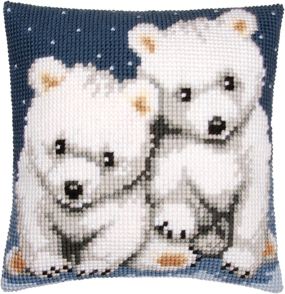 

Набор для вышивания крестом (подушка) Vervaco Polar bears Белые медведи PN-0156484