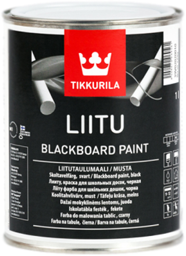 

Краска для школьных досок Tikkurila LIITU 1 л Черная (6408070069561)
