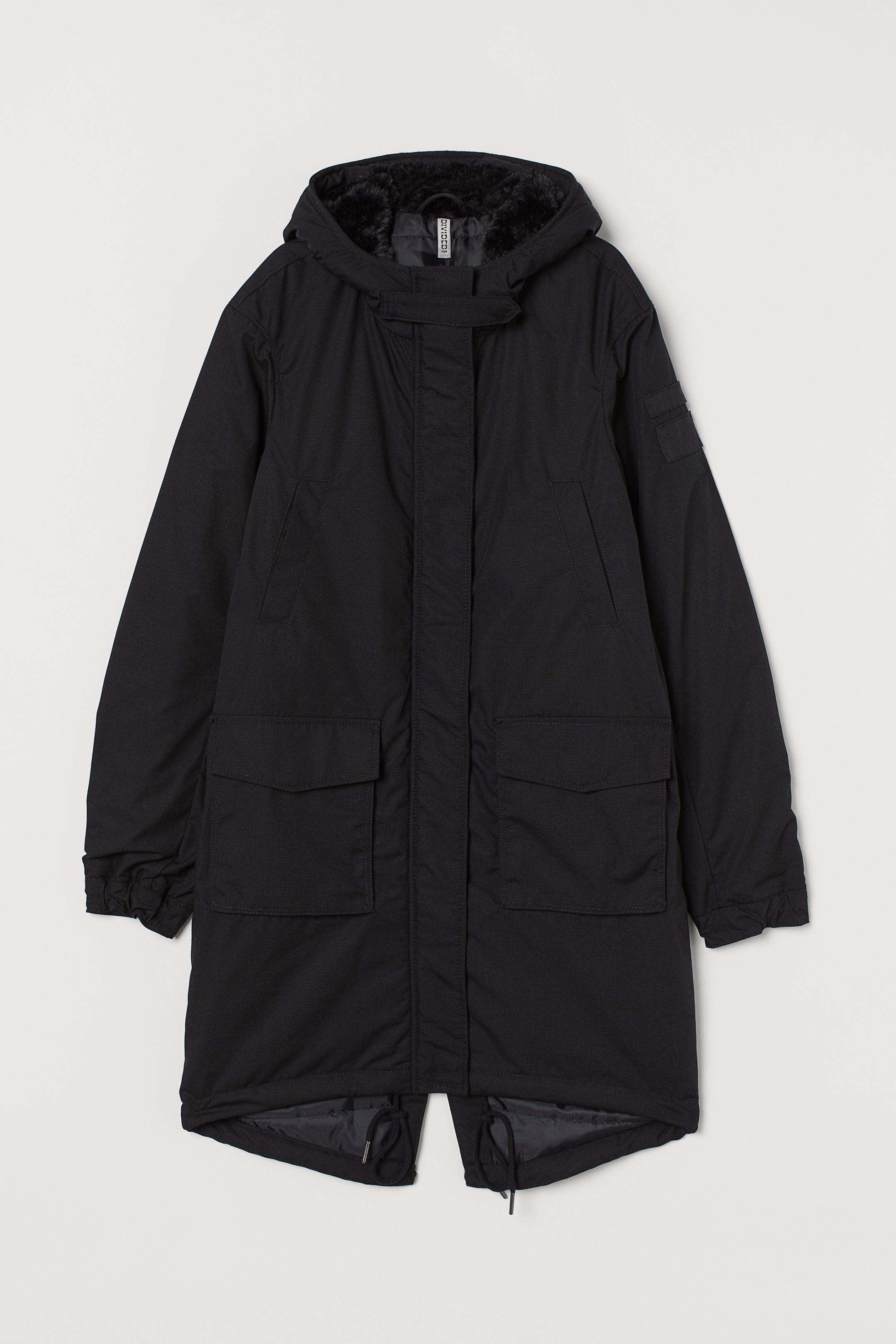 

Парка H&M  черный 5350350, Парка H&M 38 черный 5350350