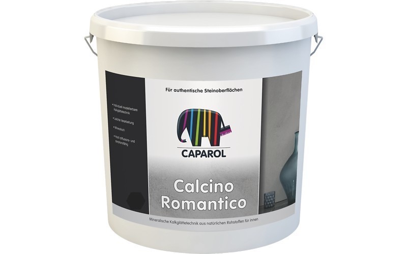 

Декоративная штукатурка Caparol Calcino Romantico белая 15 кг арт - 890370