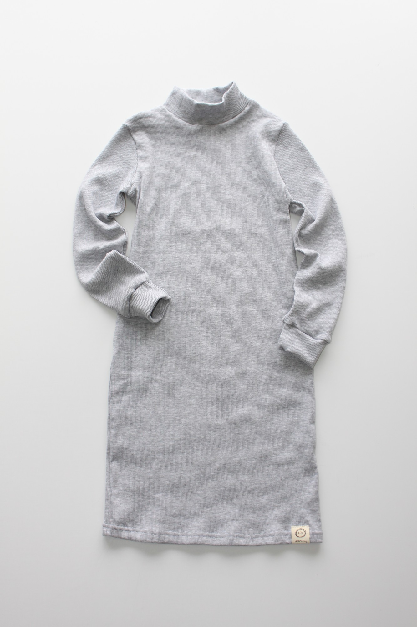 

Платье-резинка Little Bunny серое р92