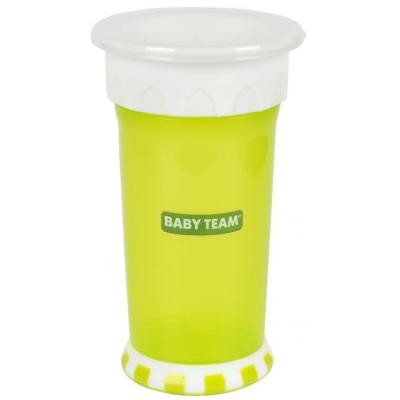

Поильник-непроливайка Baby Team 360° 350 мл (5030_салатовый)