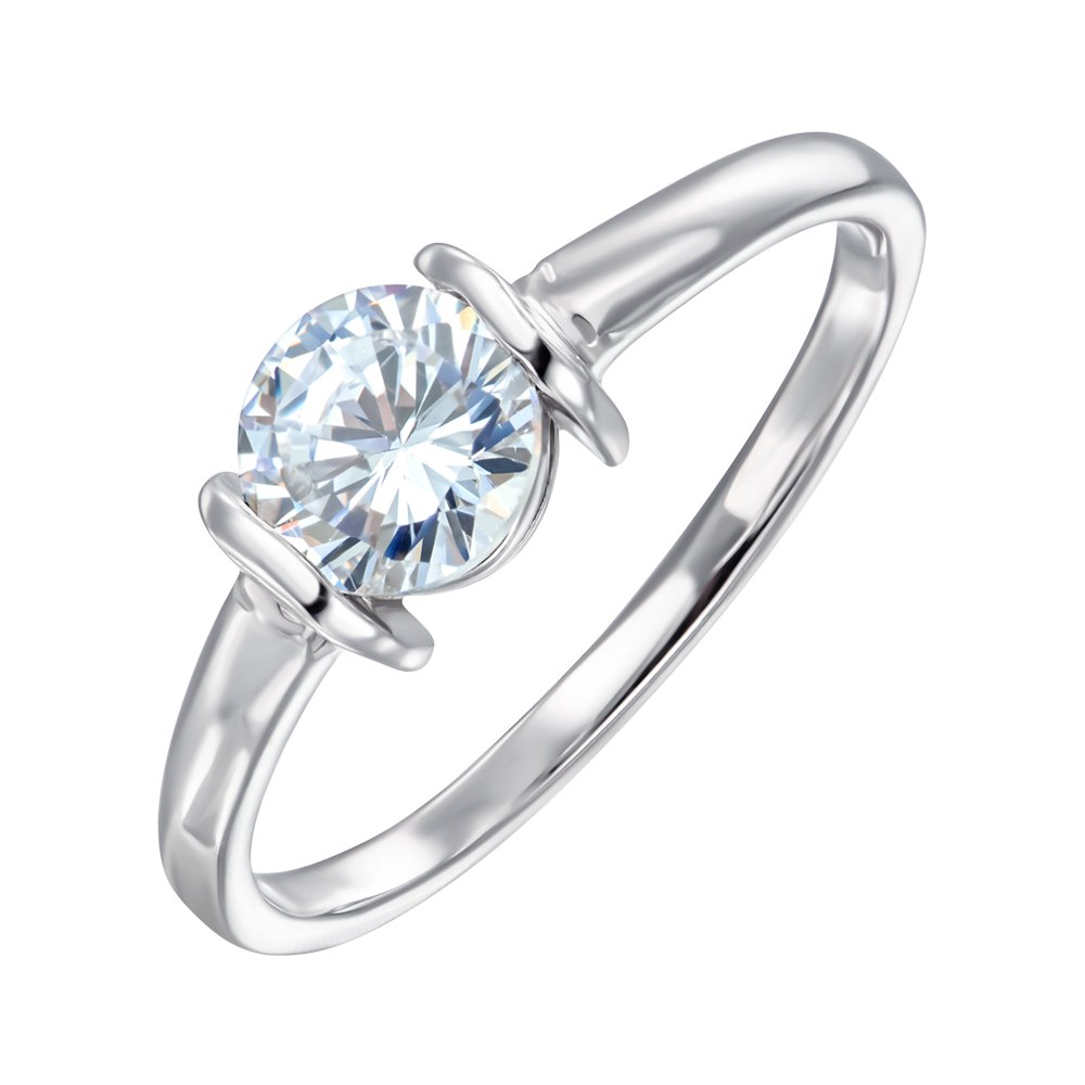 

Серебряное кольцо с кристаллом циркония 000112726 16 размера