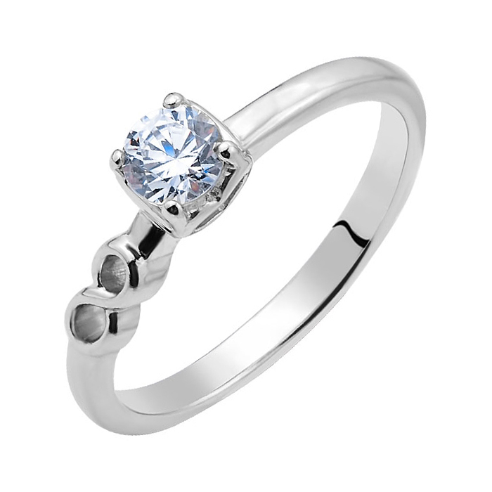

Серебряное кольцо с фианитом S Zirconia 000103114 18 размера