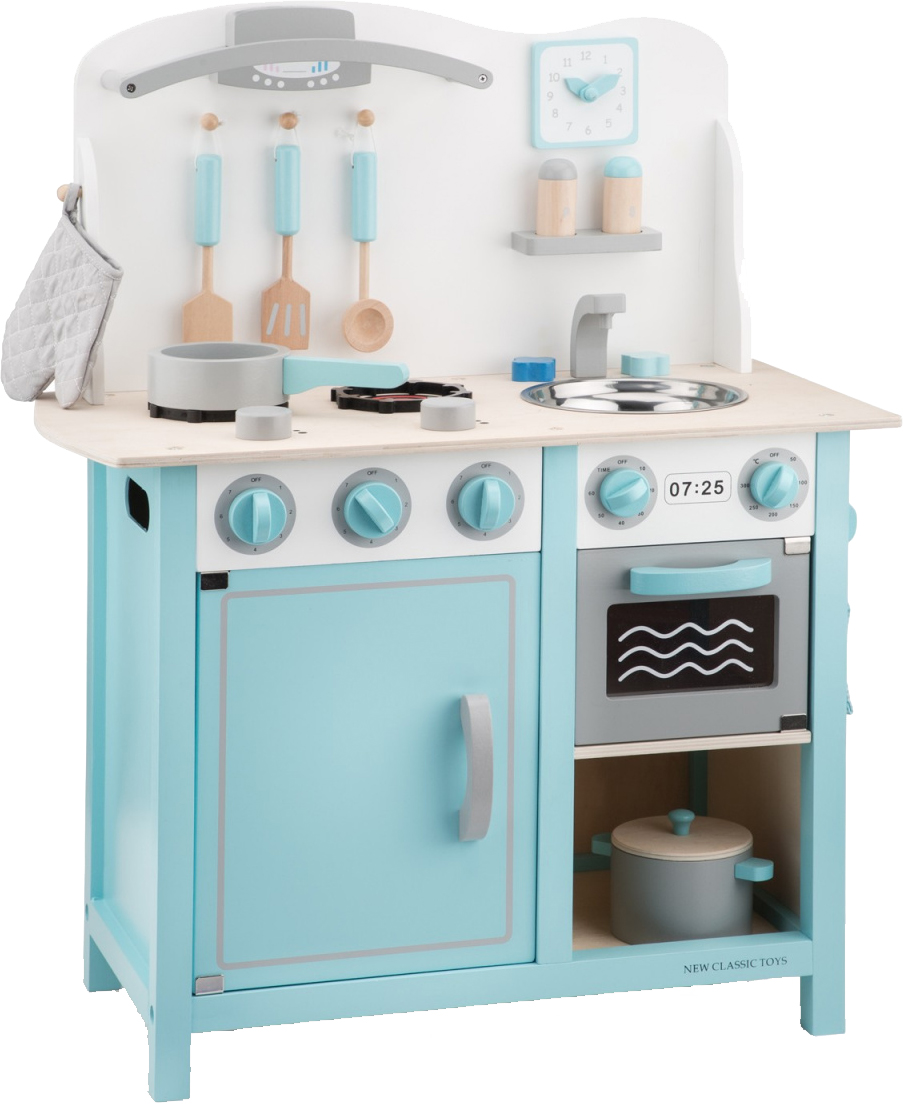 

Игрушечная кухня New Classic Toys Bon Appetit DeLuxe Голубая (8718446110635)