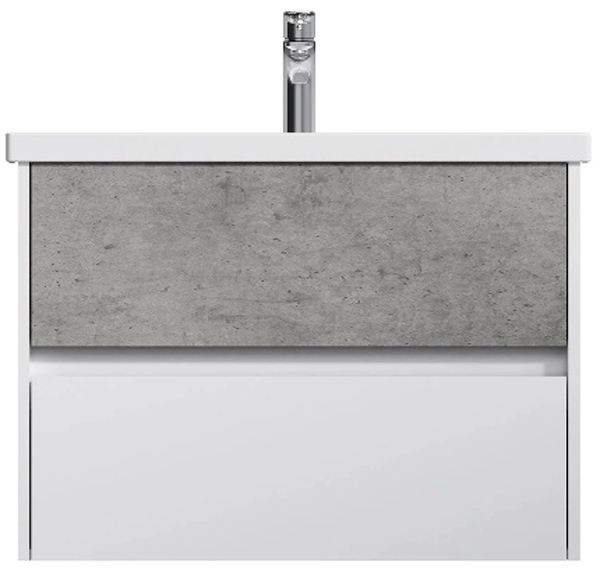

Тумба подвесная AM.PM GEM S 75 см с умывальником M91-FHX0752-WC0752BF38 белый глянец/базальт