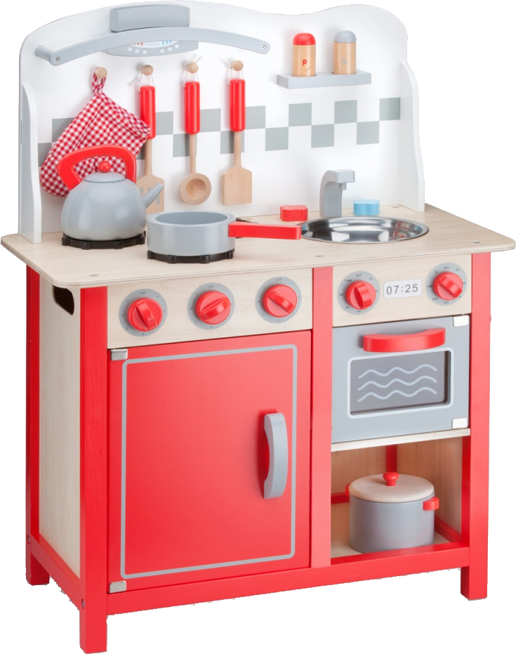 

Игрушечная кухня New Classic Bon Appetit DeLuxe Красная (8718446110604)