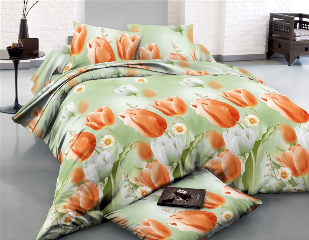 

Комплект постельного белья Сатин Делюкс ГОЛЛАНДИЯ двуспальный 175х215 см, наволочки 70*70